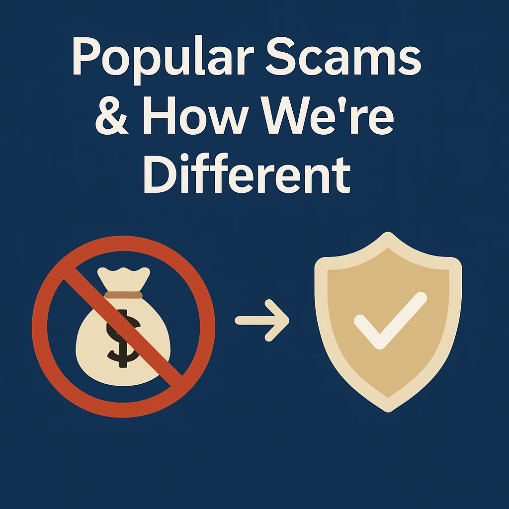 Popular Scams & How We’re Different