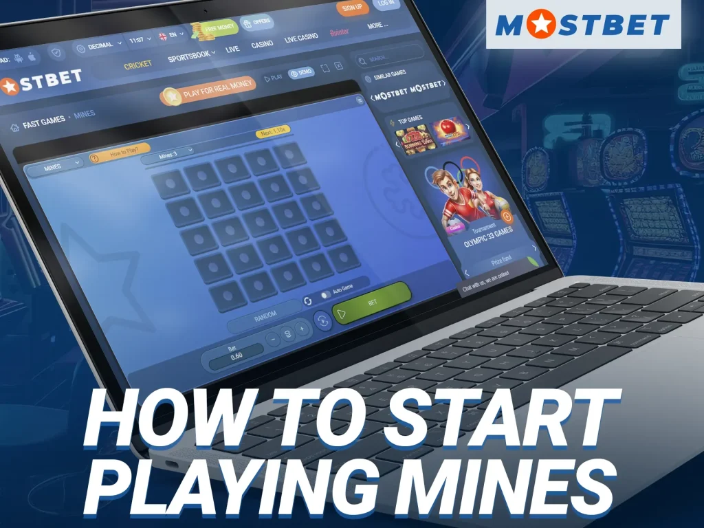how to start playing mostbet mines