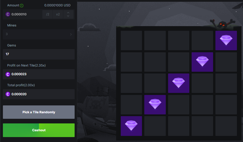 BC Game Mines gameplay